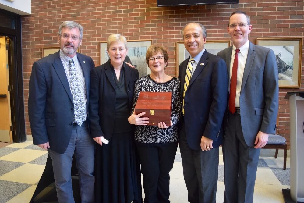 Dr. Lyn Freeman pictured with Gert Breur, Catharine Scott-Moncrief, Dean Reed and Dane Miller